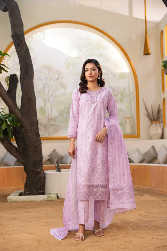 Mahrose - 3 PC Printed Dress