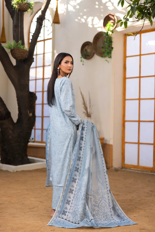 Ufaq - 3 PC Printed Dress