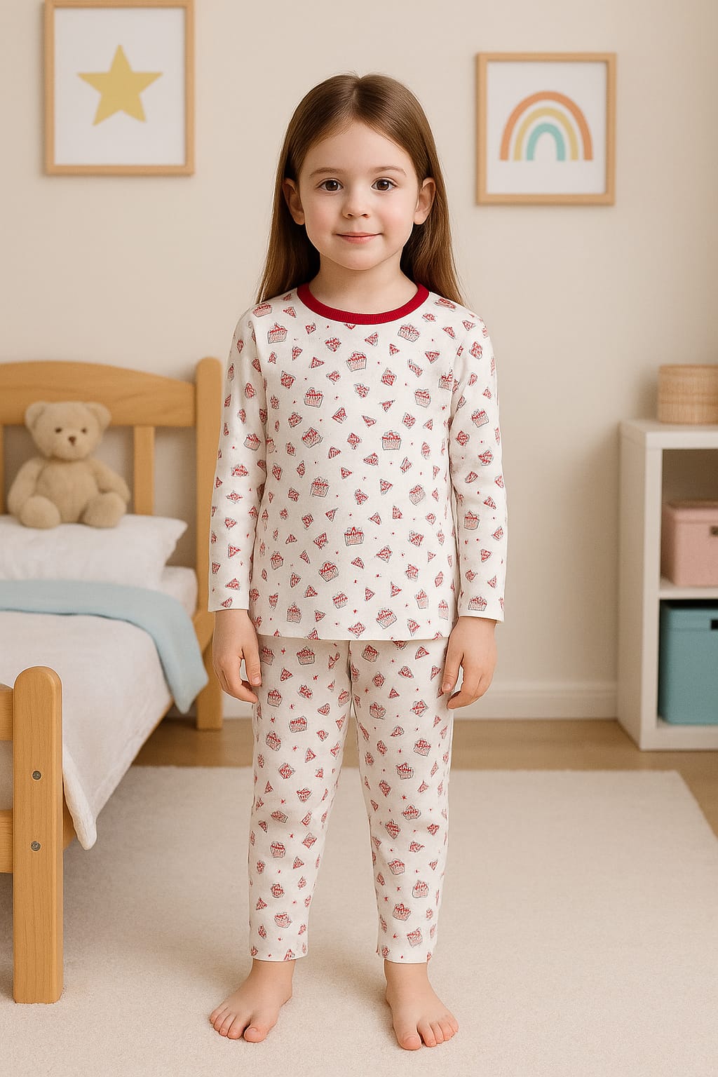 Soft Cotton Kids Night Suit 22-26
