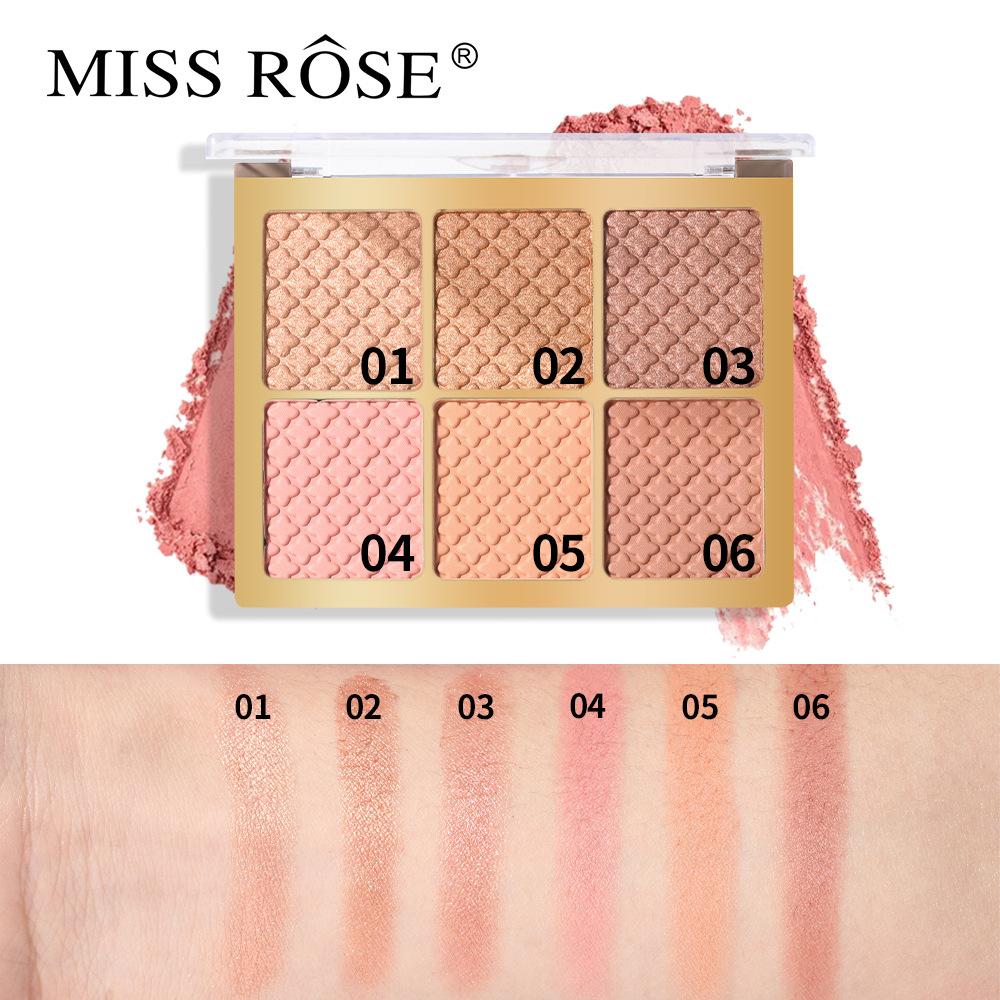 Missrose 6 Color Square Face Palette (all in one) Color