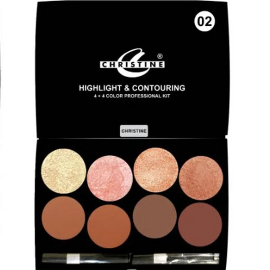 Christine Highlight & Contouring Kit (4+4) - Shade 02