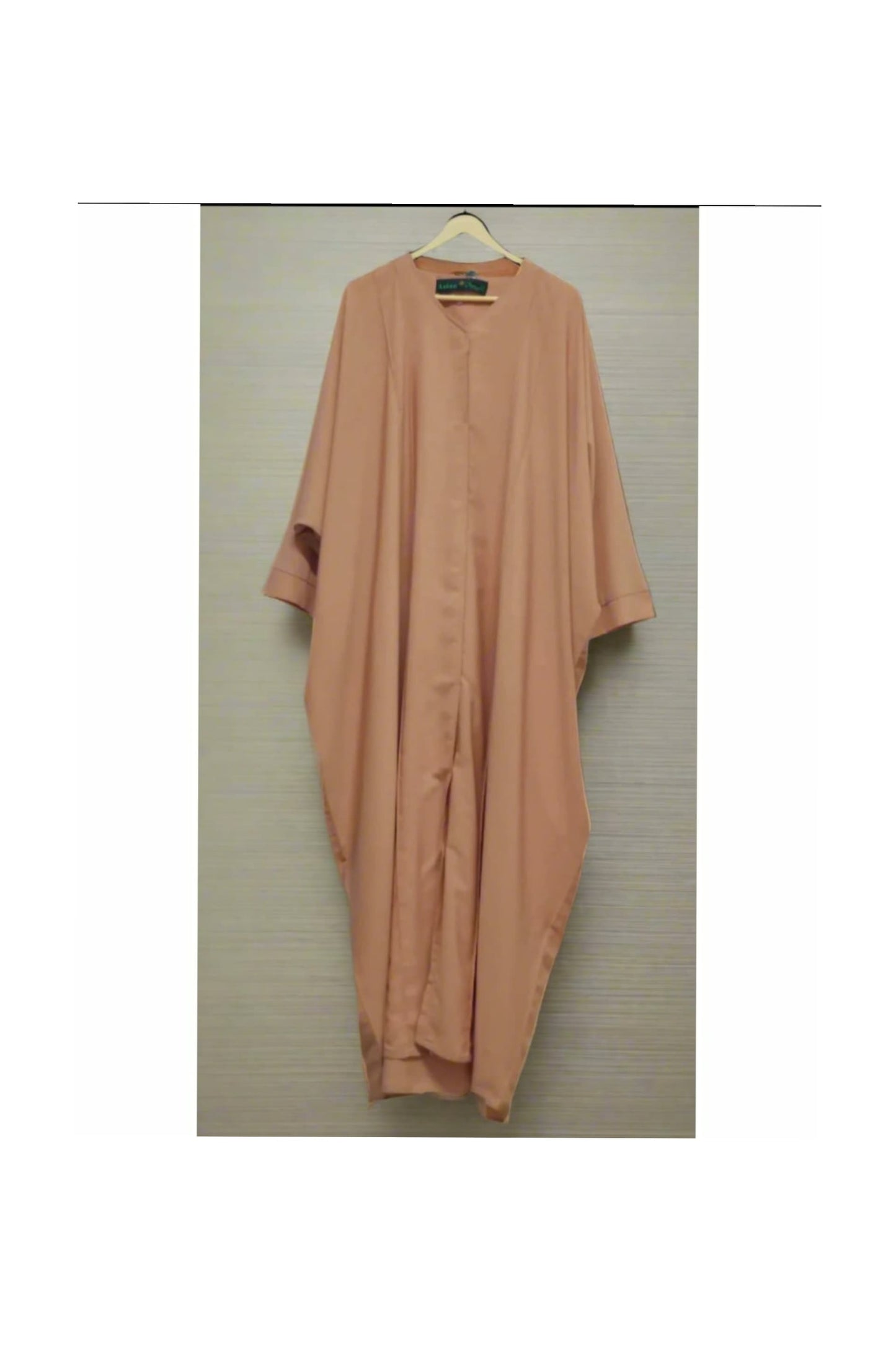 Kaftan Abaya Without Staller Peach