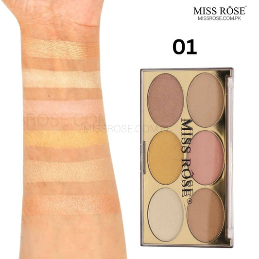 Miss Rose Gilded Ellipse Highlighters Kit