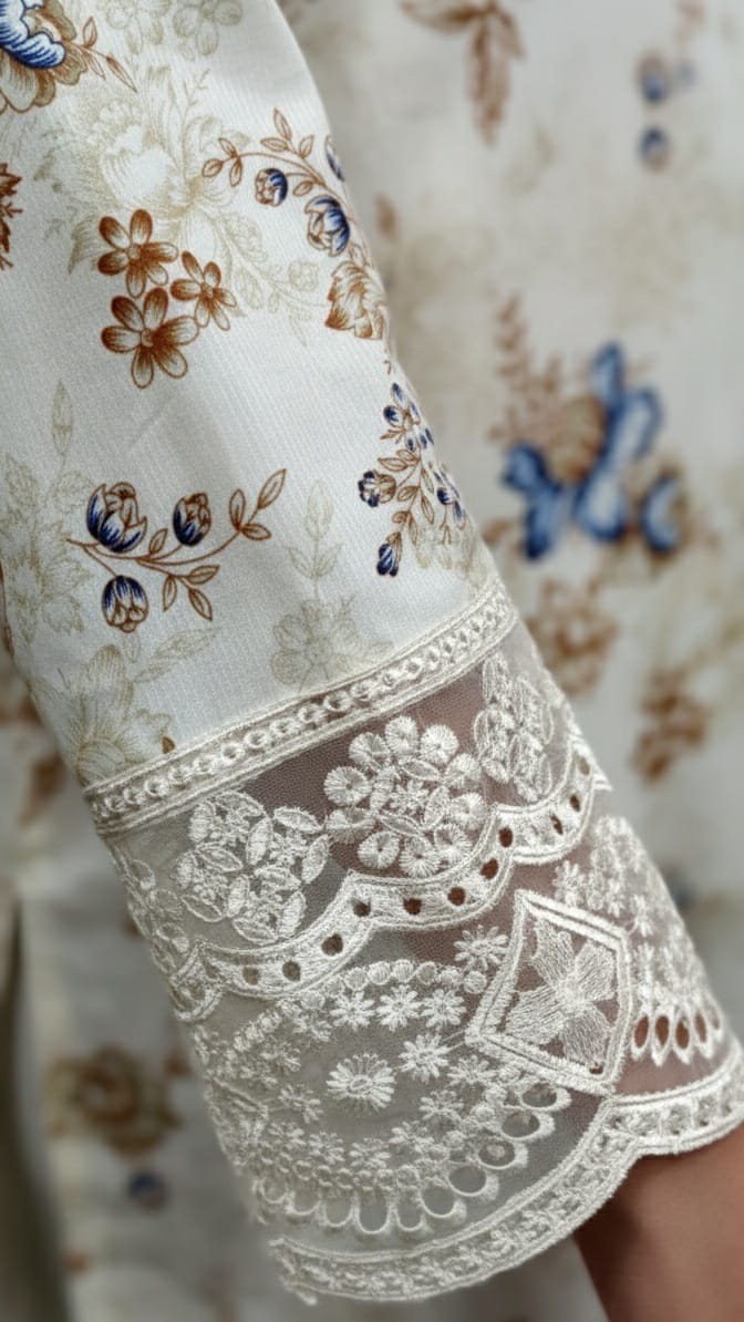Light Floral -3Pc suit